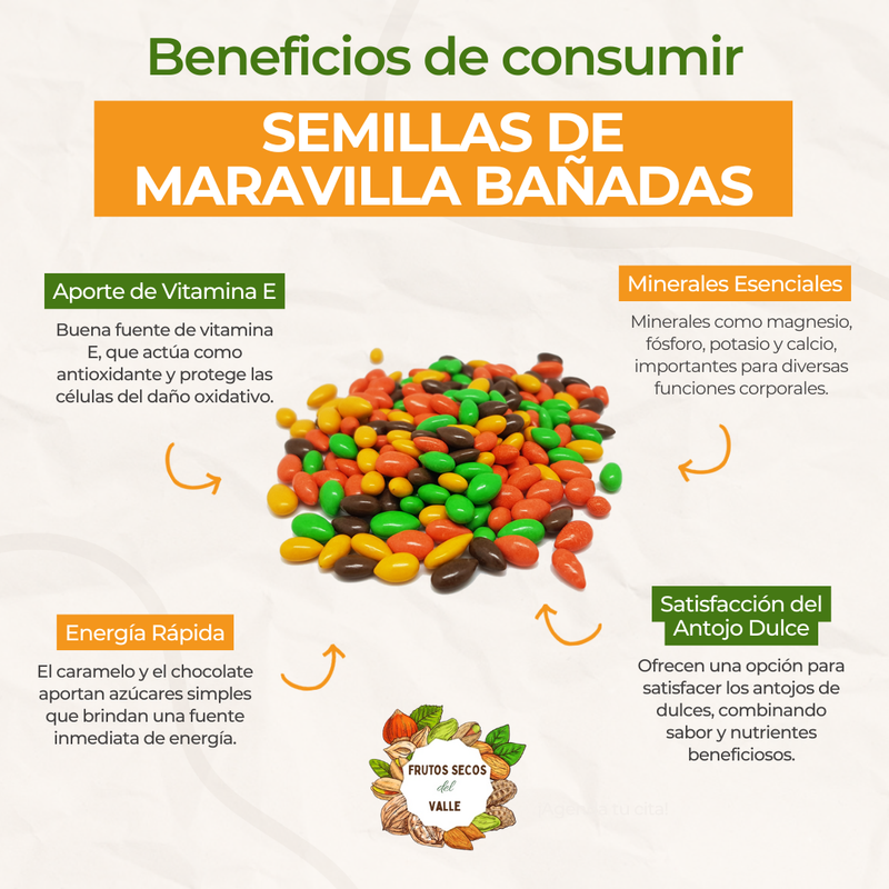 Semilla de Maravilla Bañada de Colores - Imagen 2
