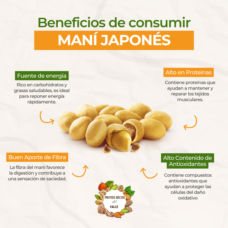 Maní Japonés Crocante Salado - Imagen 2